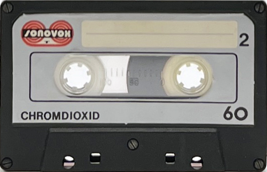 Compact Cassette Sonovox 60 Type II Chrome 1982 Portugal