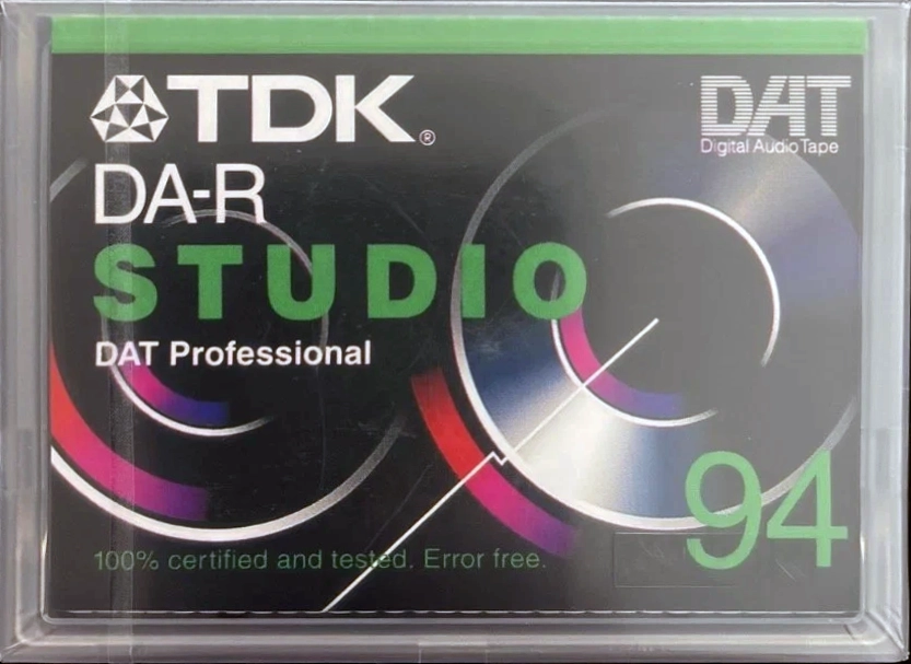 Digital Audio Tape TDK DA-R Studio 94 "DA-R94STEAB" Type IV Metal 1992 Europe