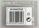 Digital Audio Tape TDK DA-R Studio 94 "DA-R94STEAB" Type IV Metal 1992 Europe