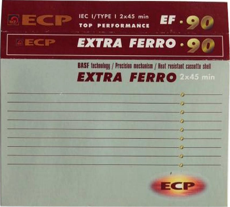 Compact Cassette ECP EF 90 Type I Normal 1997 Russia