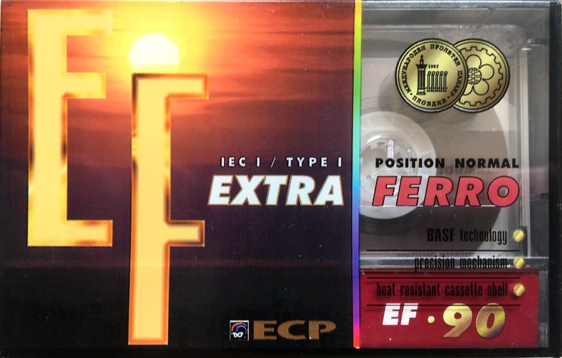 Compact Cassette ECP EF 90 Type I Normal 1997 Russia