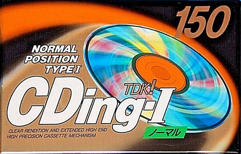 Compact Cassette TDK CDing 1 150 "CD1-150F" Type I Normal 1994 Japan