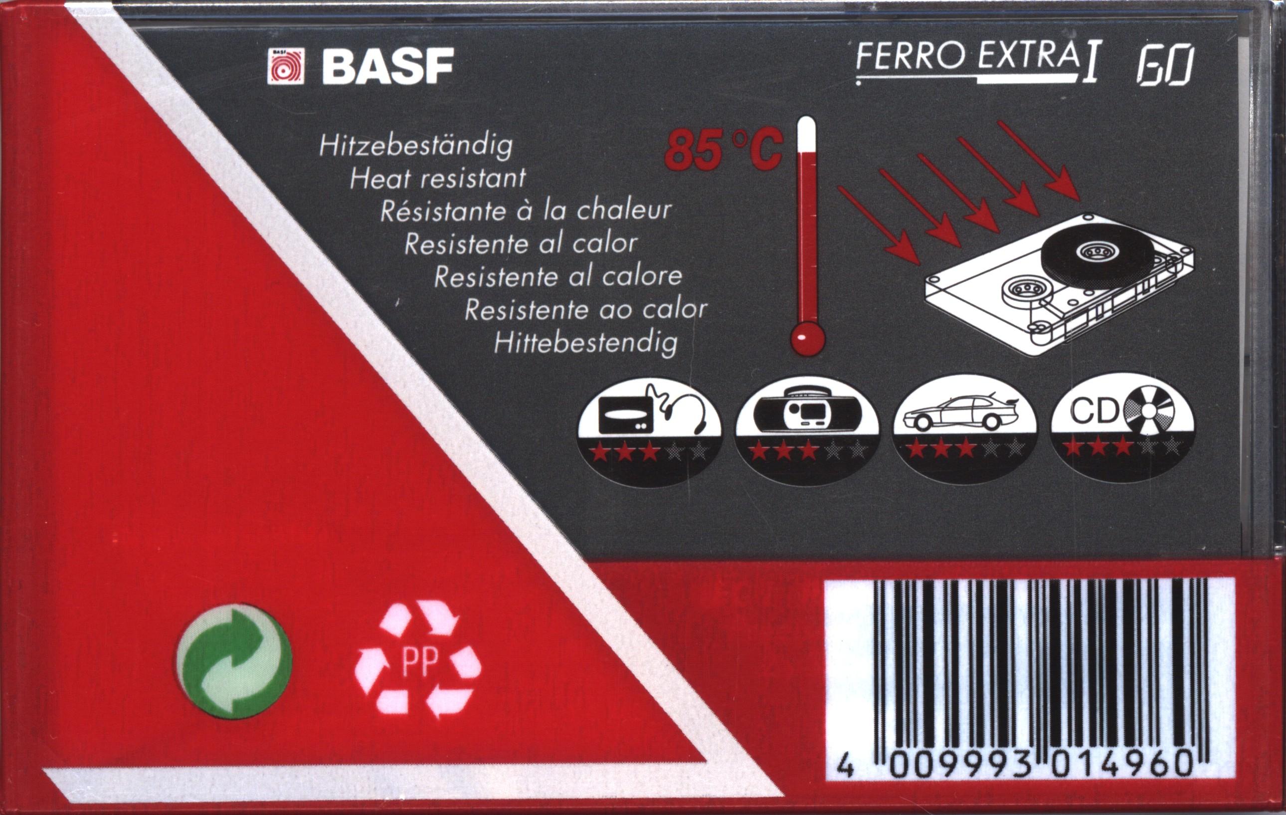 Compact Cassette BASF Ferro Extra I 60 Type I Normal 1991 Europe