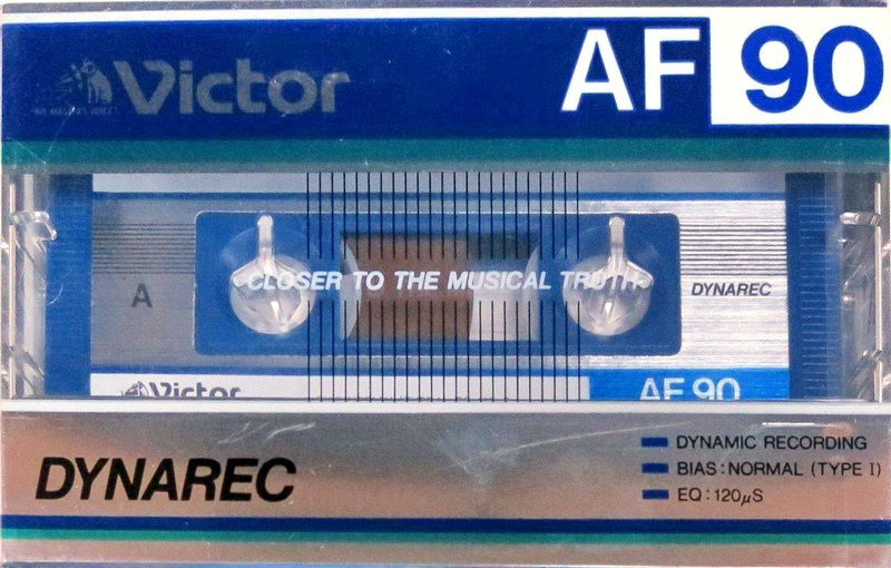 Compact Cassette Victor Dynarec AF 90 "AF-90BU" Type I Normal 1985 Japan