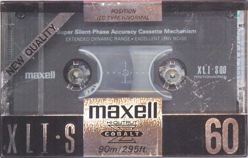 Compact Cassette Maxell XLI-S 60 Type I Normal 1991 Europe