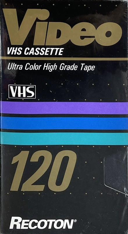 VHS, Video Home System Recoton 120 Type I Normal USA