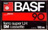 Compact Cassette BASF Ferro Super LH 90 "Small Oval Window" Type I Normal 1978 Germany