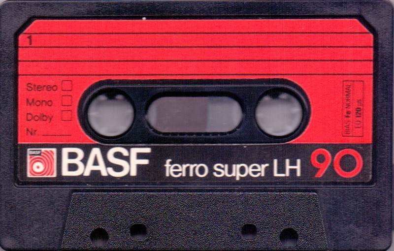 Compact Cassette BASF Ferro Super LH 90 "Small Oval Window" Type I Normal 1978 Germany