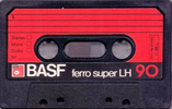 Compact Cassette BASF Ferro Super LH 90 "Small Oval Window" Type I Normal 1978 Germany