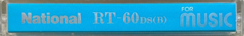 Compact Cassette National DS 60 "RT-DS(B)" Type I Normal 1982 Japan