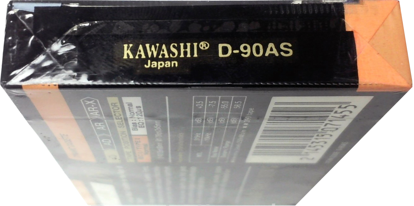 Compact Cassette Kawashi D 90 "D-90AS" Type I Normal 1990 Unknown Country