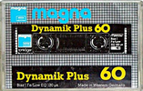 Compact Cassette Magna Dynamic Plus 60 Type I Normal 1984 Germany