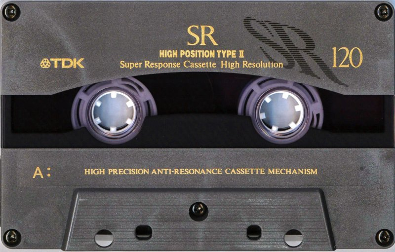 Compact Cassette TDK SR 50 "SR-50R" Type II Chrome 1992 Japan