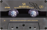 Compact Cassette TDK SR 50 "SR-50R" Type II Chrome 1992 Japan