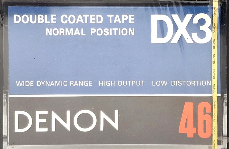 Compact Cassette Denon DX3 46 Type I Normal 1978 USA