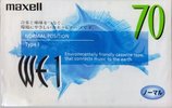 Compact Cassette Maxell WE 70 "WE1-70" Type I Normal 1999 Japan