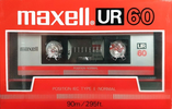 Compact Cassette Maxell UR 60 Type I Normal 1986 Europe