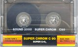 Compact Cassette Sound 2000 Sound Tape 3 90 "RV ROYAL" Type II Chrome 1985 Germany