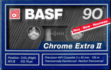 Compact Cassette BASF Chrome Extra II 90 Type II Chrome 1990 North America