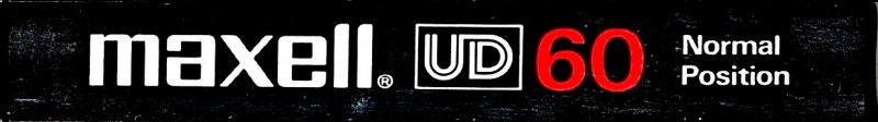 Compact Cassette Maxell UD 60 Type I Normal 1980 USA