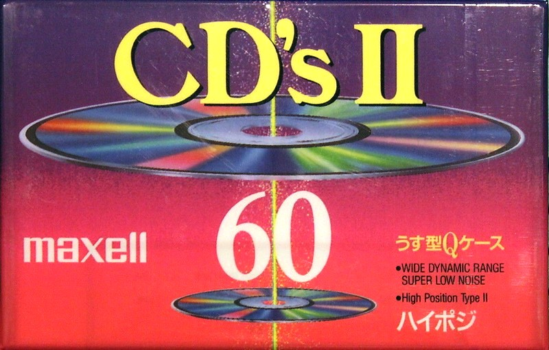 Compact Cassette Maxell CD`s II / CD`s 2 60 "CDS2-60" Type II Chrome 1992 Japan