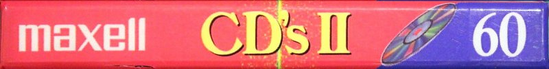 Compact Cassette Maxell CD`s II / CD`s 2 60 "CDS2-60" Type II Chrome 1992 Japan