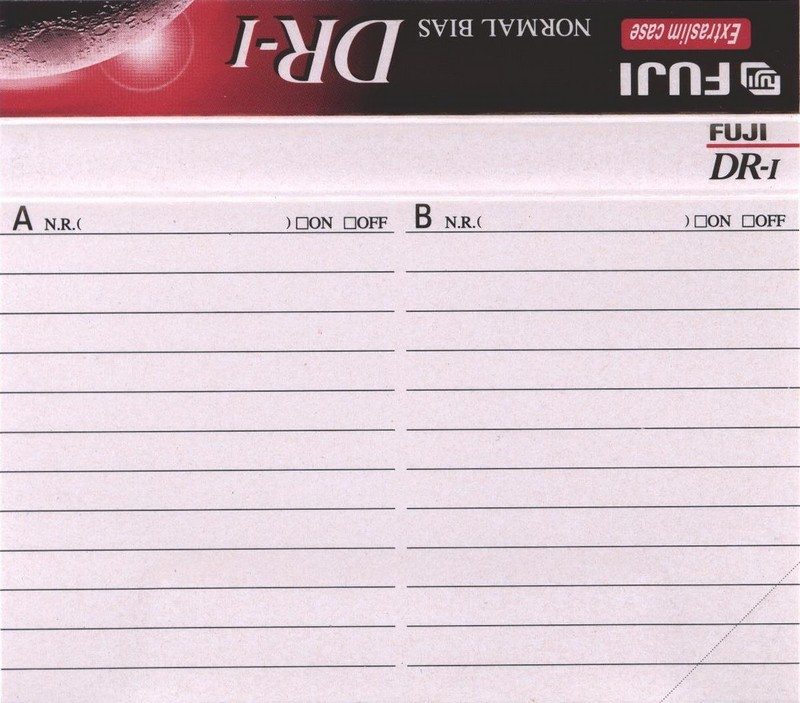 Compact Cassette Fuji DR-I 46 Type I Normal 1995 North America