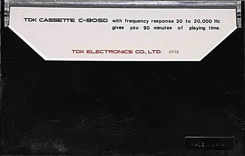 Compact Cassette: TDK  - SD 90