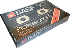 Compact Cassette BASF Professional II 90 Type II Chrome 1980 USA