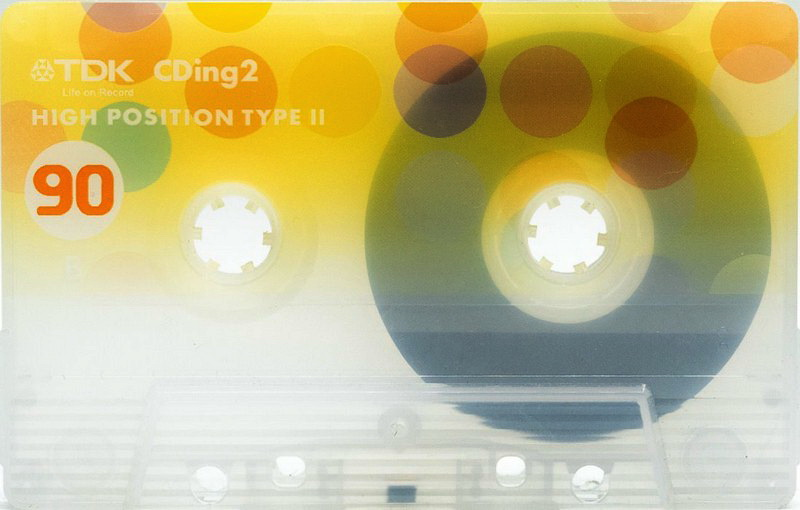 Compact Cassette TDK CDing 2 90 "CD2-90U" Type II Chrome 2002 Japan