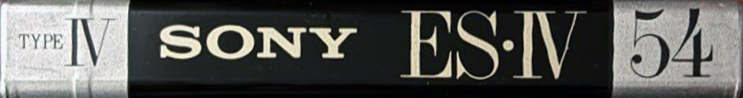 Compact Cassette Sony ES-IV 54 "ESM4 54" Type IV Metal 1991 Japan