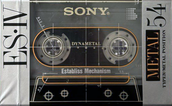 Compact Cassette Sony ES-IV 54 "ESM4 54" Type IV Metal 1991 Japan