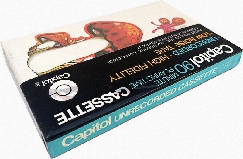 Compact Cassette Capitol Psychedelic Mushroom 90 Type I Normal 1970 USA