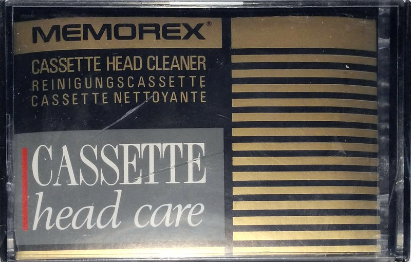 Compact Cassette Memorex "Cassette Head Care" Cleaning Cassette UK