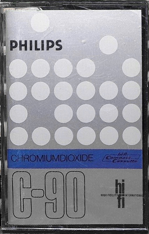 Compact Cassette Philips Chromium 90 "Chromiumdioxide" Type II Chrome 1972 Europe