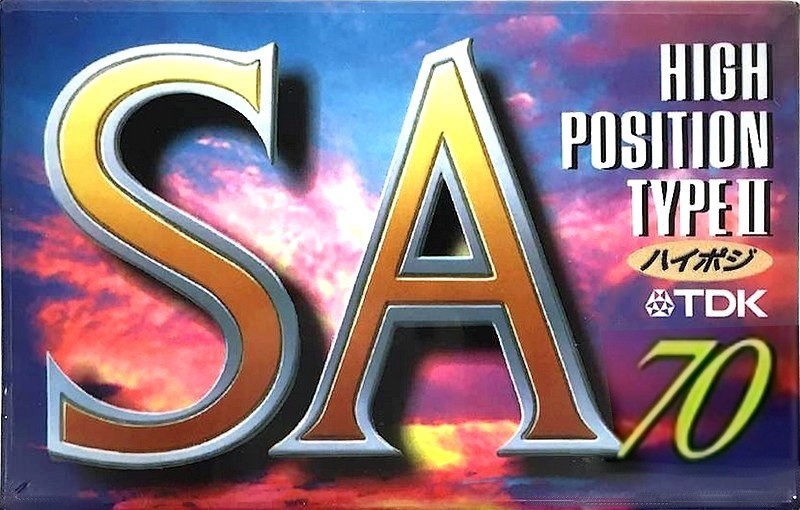 Compact Cassette TDK SA 70 "SA-70F" Type II Chrome 1994 Japan