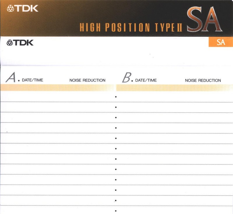 Compact Cassette: TDK  - SA 70