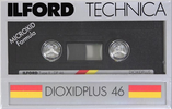 Compact Cassette Ilford DP 46 "Dioxidplus" Type II Chrome 1988 Europe