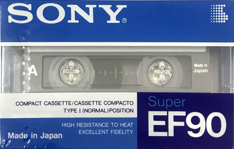 Compact Cassette Sony Super EF 90 "EF90s" Type I Normal 1985 Europe
