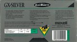 VHS, Video Home System Maxell GX-Silver 120 "T-120 GX-S" Type I Normal 1991 North America