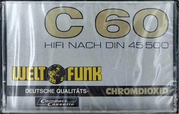 Compact Cassette Weltfunk 60 Type II Chrome 1978 Europe