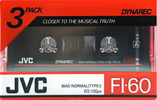 3 pack JVC FI 60 "Dynarec" Type I Normal 1988 North America