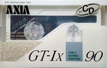 Compact Cassette AXIA GT-Ix 90 "GT-1x W 90" Type I Normal 1989 Japan