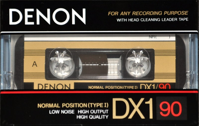 Compact Cassette Denon DX1 90 Type I Normal 1990 Europe