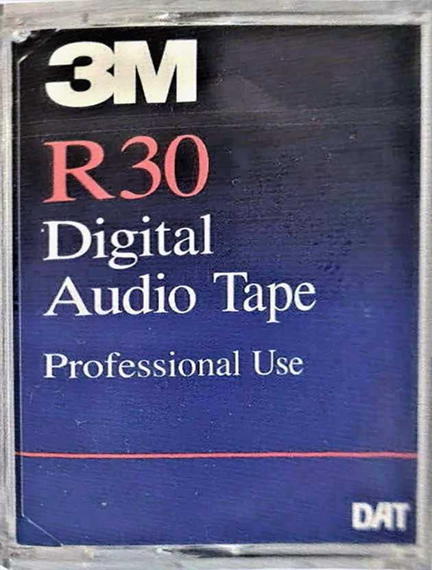 Digital Audio Tape 3M 30 Type IV Metal 1988 North America