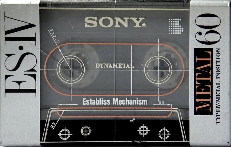 Compact Cassette Sony ES-IV 60 "ESM4 60" Type IV Metal 1991 Japan