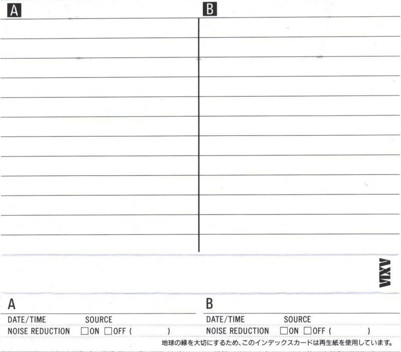 Compact Cassette AXIA J`z 1 120 "JZ1B 120" Type I Normal 1993 Japan