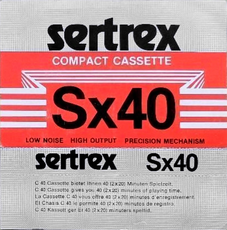 Compact Cassette sertrex SX 40 Type I Normal Hungary