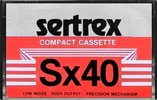 Compact Cassette sertrex SX 40 Type I Normal Hungary