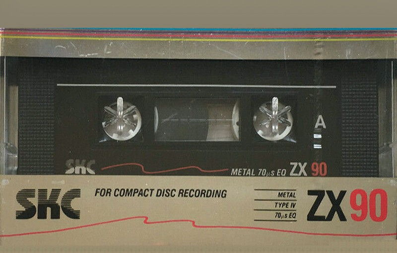 Compact Cassette SKC ZX 90 Type IV Metal 1990 North America